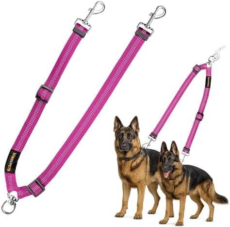 MingXpet Double Dog Leash for Two Dogs, No Pull Dog Leash, 360° Swivel No by MingXpets