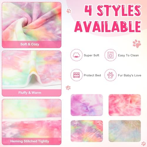 Tatuo 4 Pack Fleece Dog Blanket - Image 6