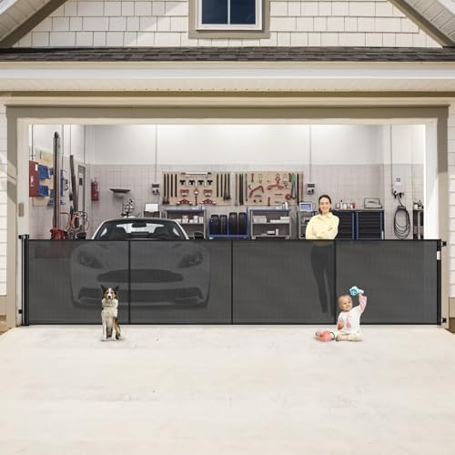 Reinforced 200 Inch Extra Wide Retractable Baby Gates to Prevent Crawling by Babyproofingoutletcovers