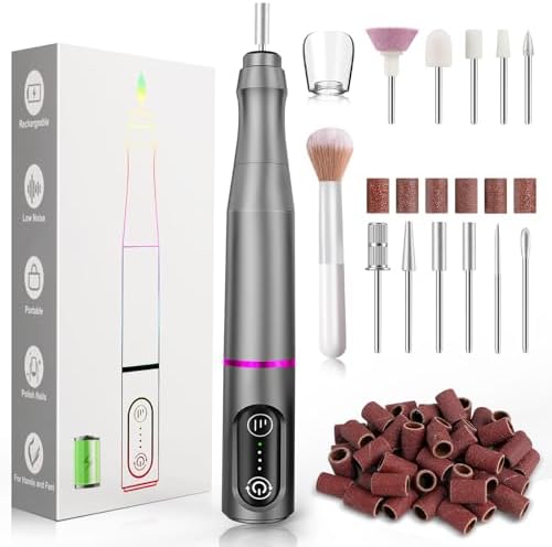 TUOBEO Cordless Nail Drill Electric Nail File Kit, Rechargeable Efile Set by TUOBEO