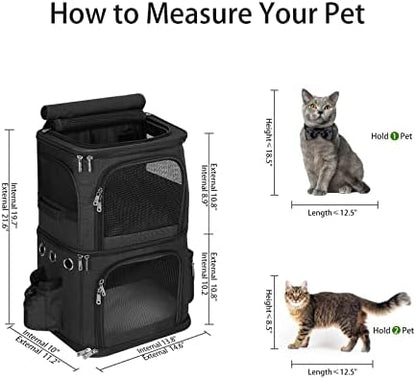 HOVONO Double Cat Carrier Backpack - Image 7