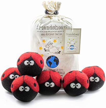Friendsheep Wool Dryer Balls, Organic Reusable Fabric Softener Alternative by Friendsheep
