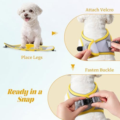 No Pull Dog Puppy Harness and Leash Set Reflective Mesh Vest Medium - Image 4