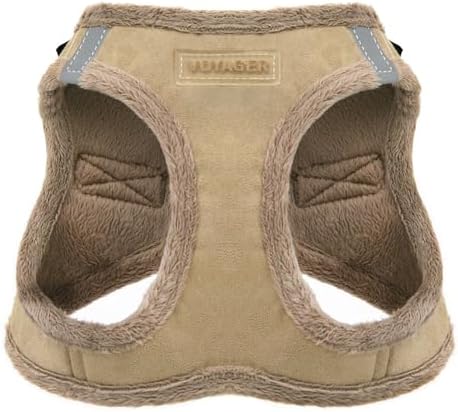 Voyager Step-in Plush Dog Vest Harness -Latte Suede by BestPetSuppliesLLC