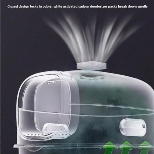 Cat Foldable Litter Box with Lid & Scoop – Middle Enclosed Anti-Splashing - Image 3