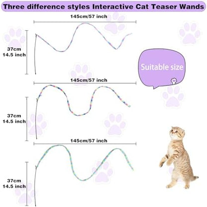 Cat Wand Toys Interactive Kitten Toys-3 Packs - Image 4