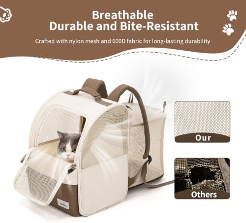 wakytu Expandable Cat Carrier Backpack, Pet Carrier - Image 3