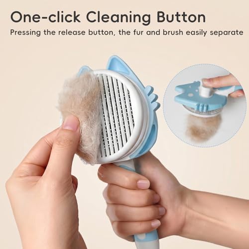 Self-Cleaning Cat Brush for Shedding, Cat Hair Brush - Image 4