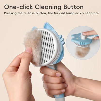 Self-Cleaning Cat Brush for Shedding, Cat Hair Brush - Image 4