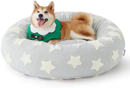LE SURE Shown on TV Jacquard Donut Dog Beds Large Sized Dog by Lesure