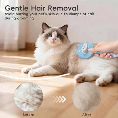 Self-Cleaning Cat Brush for Shedding, Cat Hair Brush - Image 5