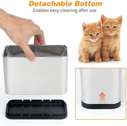 Metal Litter Scoop with Holder, Cat Litter Scooper and Caddy Set - Image 6