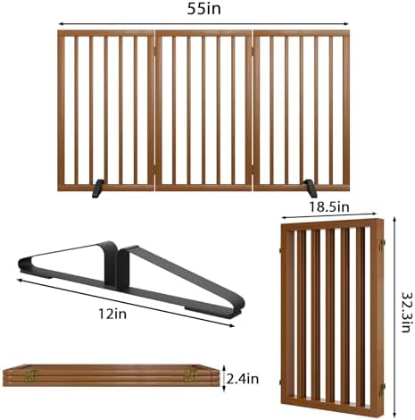 Dog Gate 32" Tall Foldable Dog Gate - Image 6