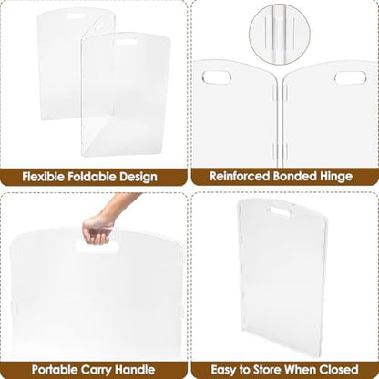 Modern Frame Clear Acrylic Freestanding Dog Gate - Image 6