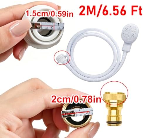 6.56Ft Quick-Connect Sink Spray Rubber Hose, Sink Hose Attachment - Image 2