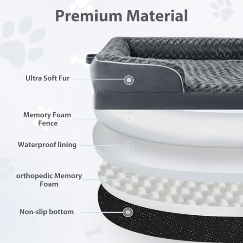 WNPETHOME Orthopedic Washable Human Dog Bed - Image 2
