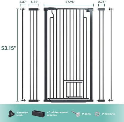 Ostutry 53in Extra Tall Cat Gate - Image 6