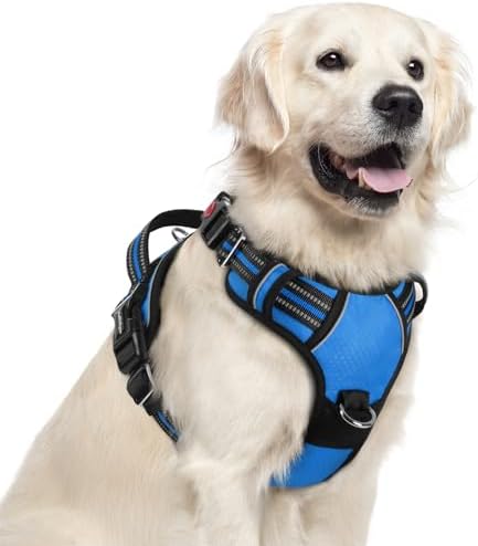 rabbitgoo Dog Harness for Large, No Pull 3 Buckles Easy On & Off by rabbitgoo