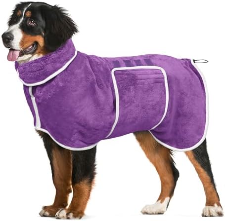 Dog Bathrobe Towel Dog Drying Coat by HhiMyOct