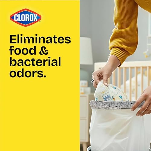 Glad Medium Trash Bags, 8 Gallon, Lemon Fresh Bleach Garbage Bags, Resists - Image 2