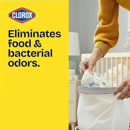 Glad Medium Trash Bags, 8 Gallon, Lemon Fresh Bleach Garbage Bags, Resists - Image 2