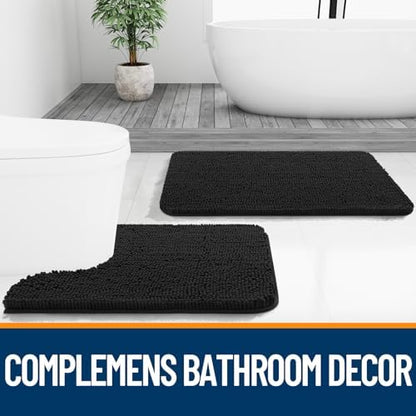 OLANLY Bathroom Runner Rugs 59x24, Extra Soft Absorbent Chenille Bath Rugs - Image 7