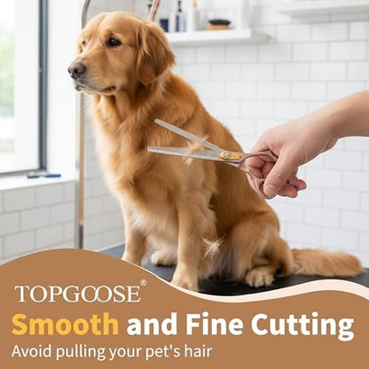 Professional Thinning Scissors for Dog Cat 7.5'' Pet Grooming Scissors 440C - Image 4
