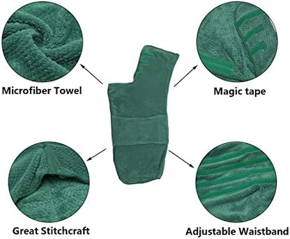 Geyecete Pineapple Grid Fast Drying Super Absorbent Dog Cat Bath Robe Towel - Image 2