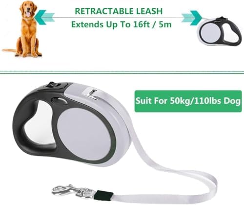 Dual Retractable Dog Leash for 2 Large Dogs - Image 3