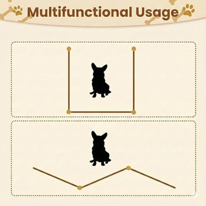 3-Panel Clear Acrylic Freestanding Dog Gate, Folding Pet Barrier - Image 6