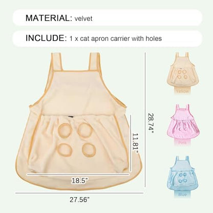 La La PetAdjustable Cat Apron Carrier - Image 6