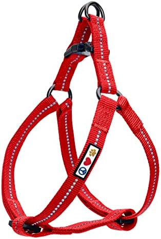 Pawtitas Recycled Reflective Step-in Dog Harness – Adjustable No-Pull Vest by Pawtitas