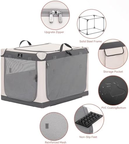A 4 Pet 40-in XL Foldable Soft-Sided Dog Crate, Large Dogs - Image 3