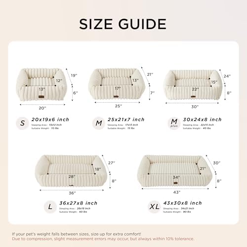 Bedsure ComfyFleece® Cute Dog Beds Large Sized Dog Washable，36in Blush Pink - Image 5