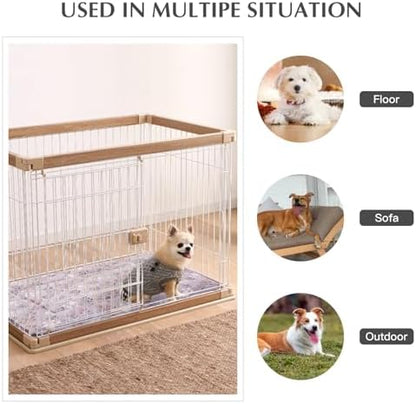 BBVAGSS Reversible Dog Crate Pad, Memory Foam Pet Bed Mat, Soft Warm Machine - Image 6