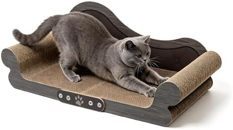 Extra Large Cat Scratcher Bed, Sofa Shaped Cardboard Couch by myyAA