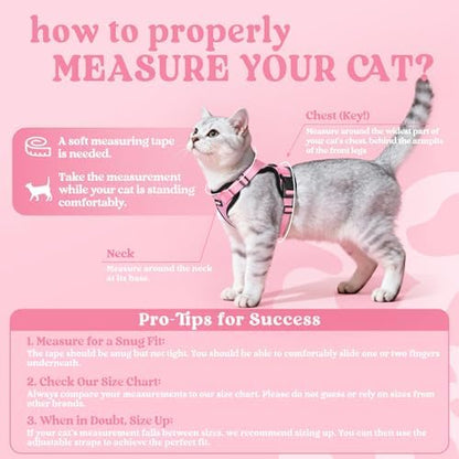 rabbitgoo Cat Harness and Leash Set, Escape Proof Vest - Image 2