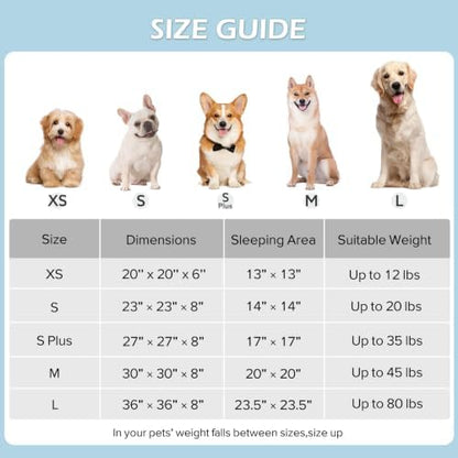 JOEJOY Jacquard Donut Round Large Sized Dog Bed - Image 6