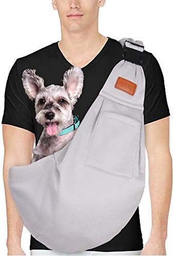 FDJASGY Small Dog Sling Cat Carrier Adjustable Strap Hands Free Reversible Pet - Image 2