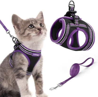 rabbitgoo Cat Harness and Leash Set, Step-in Soft Vest by rabbitgoo