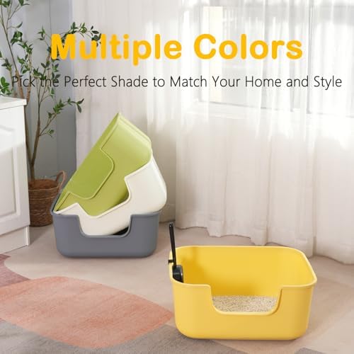 Large Cat Litter Box with High Sides, Cat Boxes - Image 2