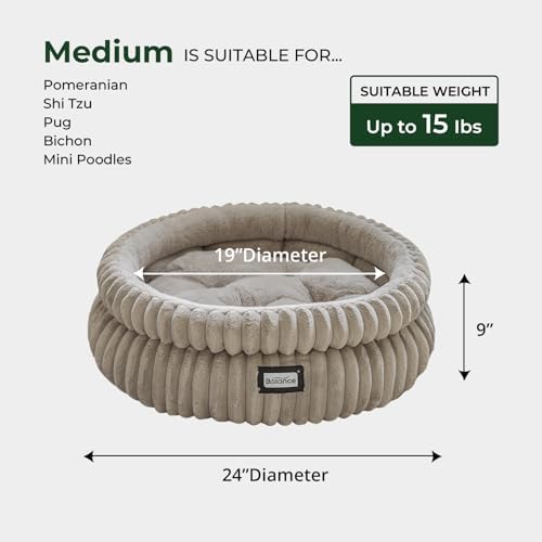 BALANCE Cat Bed Kitten Bed, Washable Round Cat Beds - Image 5