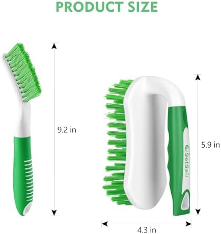 SetSail Scrub Brush, Stiff Bristle Cleaning Scrubber, 4 Pack - Image 2