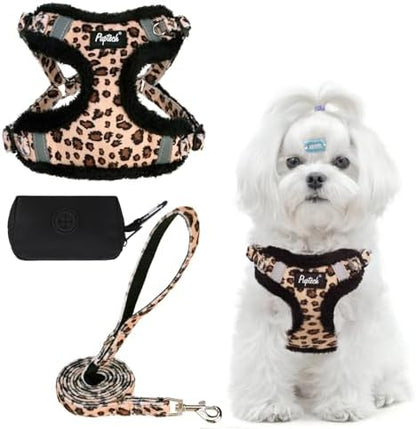 PUPTECK Dog Harness and Leash Set Small Sized, Step in No Pull Adjustable Puppy by PUPTECK