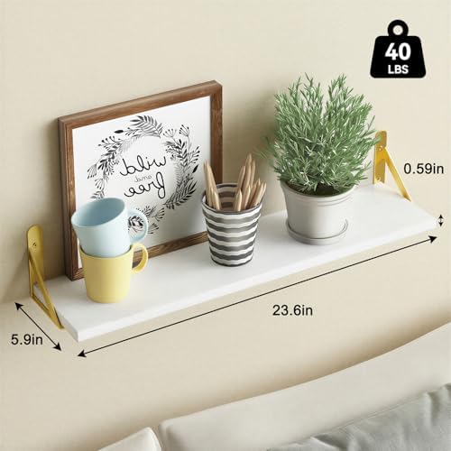 YGEOMER 23.6 in Floating Shelves - Image 3