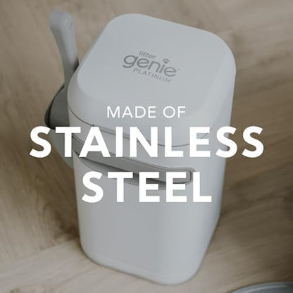Litter Genie Platinum Stainless Steel Pail - Image 3