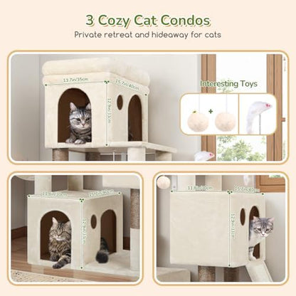 Globlazer Heavy Duty Cat Tree for Indoor Cats Large Adult - Image 3