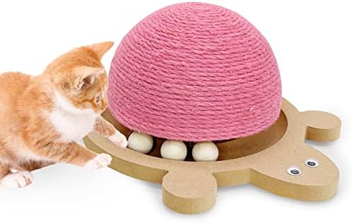 Fhiny Cats Scratching Ball, Natural Sisal Scratching Toy by Fhiny