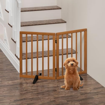 Dog Gate for Doorways, Foldable Dog Gate Indoor for Doorways Bedroom 2 Panels - Image 6