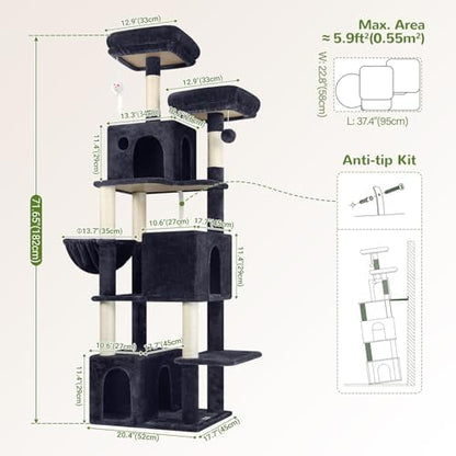 Globlazer F71 Cat Tree Tall, 71in Cat Tower - Image 6